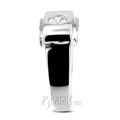 0.35 ct. Solitaire Diamond Man Ring - view 6 of 6