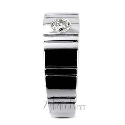 0.35 ct. Solitaire Diamond Men  Ring - view 5 of 6