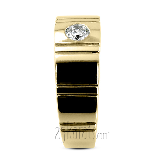 0.35 ct. Solitaire Diamond Men  Ring - view 6