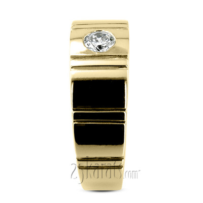 0.35 ct. Solitaire Diamond Men  Ring - view 6 of 6