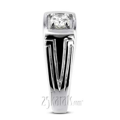 0.35 ct. Solitaire Diamond Men Ring - view 6 of 6