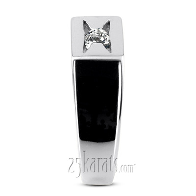 0.35 ct. Solitaire Diamond Man Ring - view 5 of 6