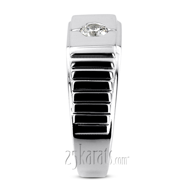 0.35 ct. Solitaire Diamond Men Ring - view 5