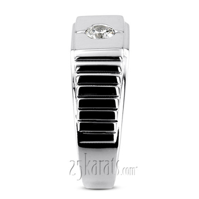 0.35 ct. Solitaire Diamond Men Ring - view 5 of 6