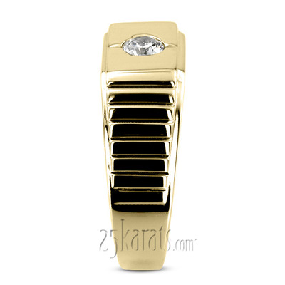 0.35 ct. Solitaire Diamond Men Ring - view 6 of 6