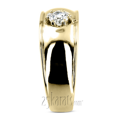 0.35 ct. Solitaire Diamond Man  Ring - view 6 of 6