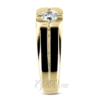 0.35  ct. Solitaire Diamond Man Ring - view 5 of 6