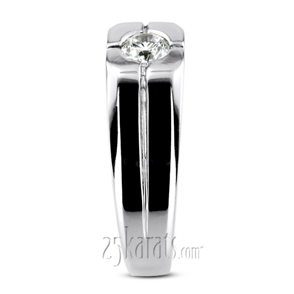 0.35  ct. Solitaire Diamond Man Ring - view 6