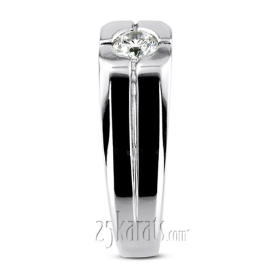 0.35  ct. Solitaire Diamond Man Ring - view 6 of 6