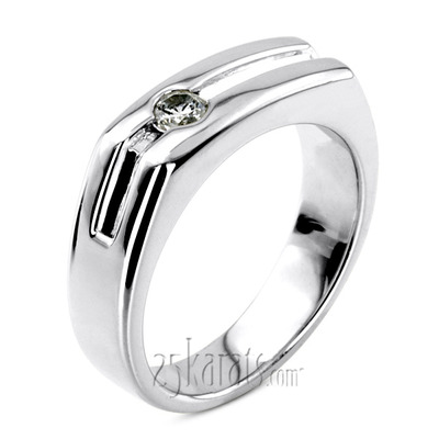 0.20 ct. Solitaire Diamond Men Ring - view 1 of 6