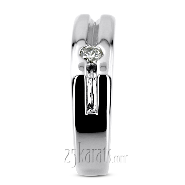 0.20 ct. Solitaire Diamond Men Ring - view 6