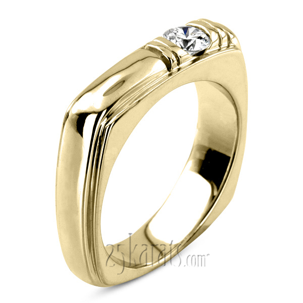 0.40 ct. Solitaire Diamond Men's Ring - view 2