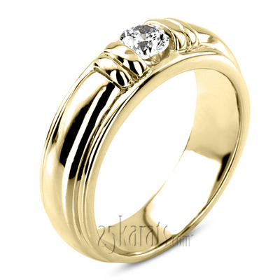 0.50 ct. Solitaire Diamond Man Ring - view 1 of 6