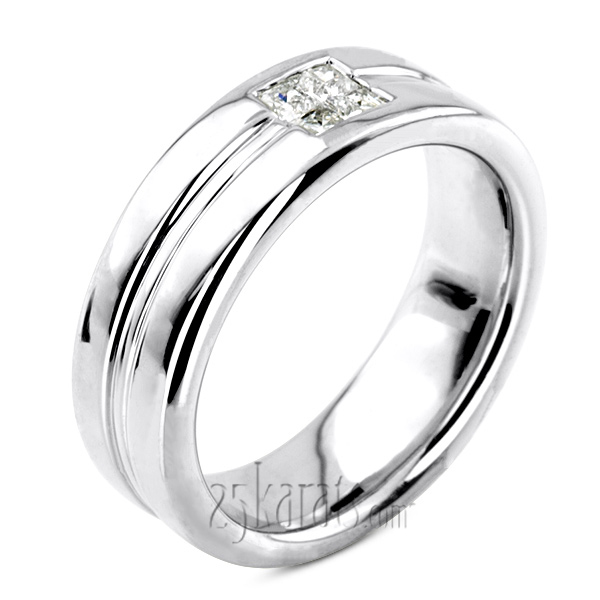 0.40 ct. Solitaire Men Diamond Ring - view 2