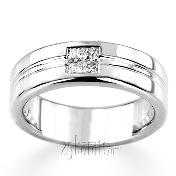 0.40 ct. Solitaire Men Diamond Ring - view 4