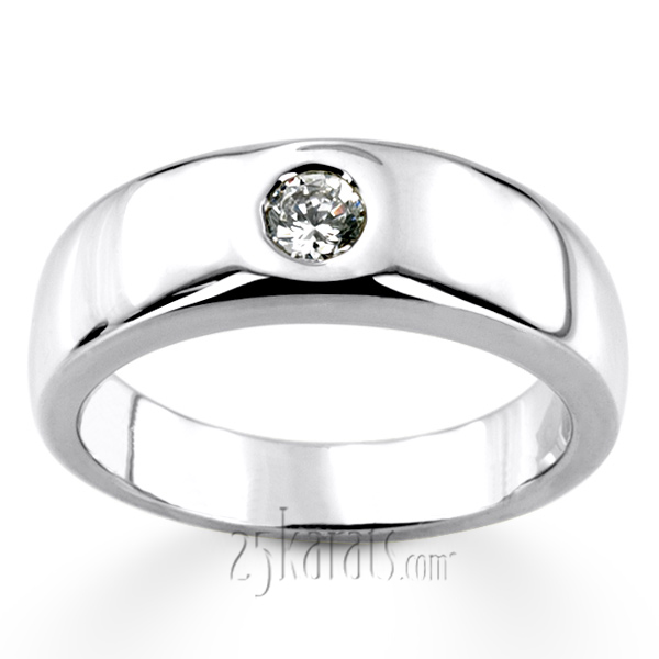 0.30 ct. Round Cut Diamond Men Ring - view 3