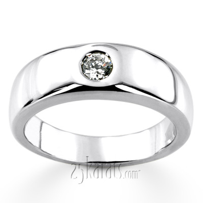 0.30 ct. Round Cut Diamond Men Ring - view 3 of 6