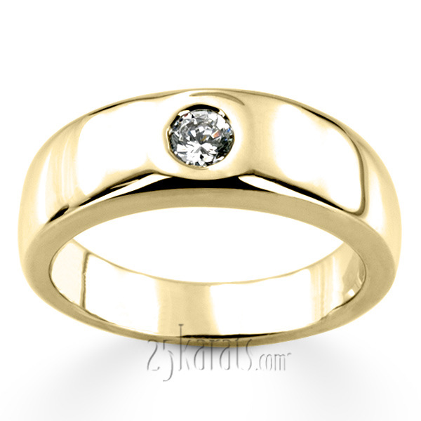 0.30 ct. Round Cut Diamond Men Ring - view 4