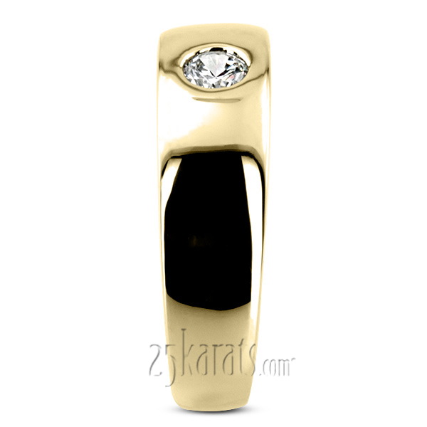 0.30 ct. Round Cut Diamond Men Ring - view 5