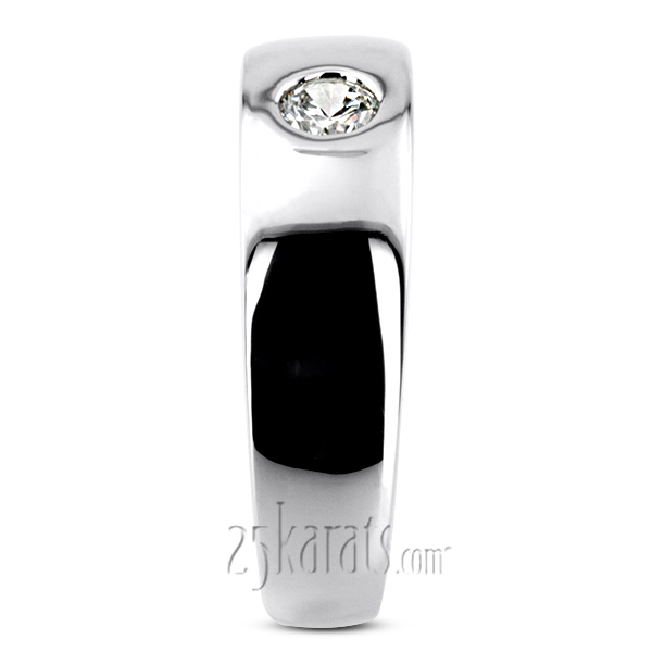 0.30 ct. Round Cut Diamond Men Ring - view 6