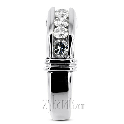 0.75 ct. Round Cut Diamond Man Ring - view 6 of 6