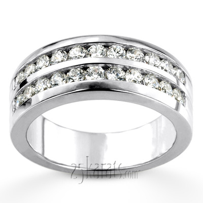 1.32 ct. Round Cut Diamond Man Ring - view 5 of 8