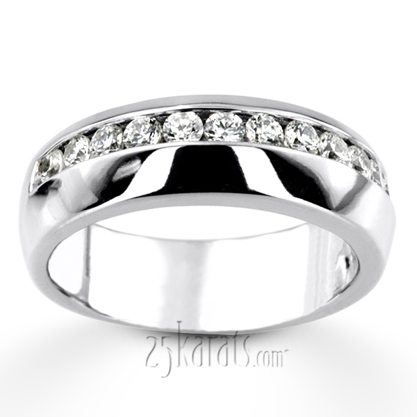 0.91 ct. Round Cut Diamond Man Ring - view 4