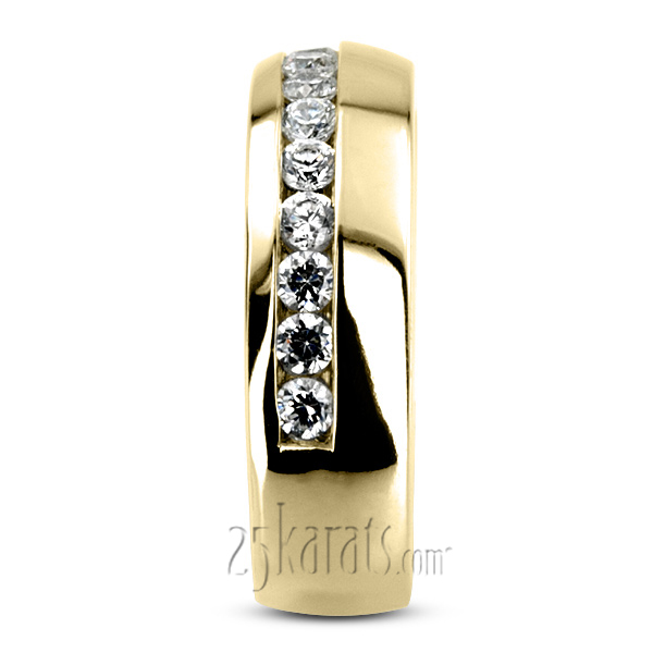 0.91 ct. Round Cut Diamond Man Ring - view 5