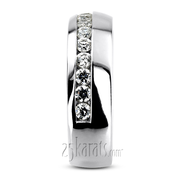 0.91 ct. Round Cut Diamond Man Ring - view 6