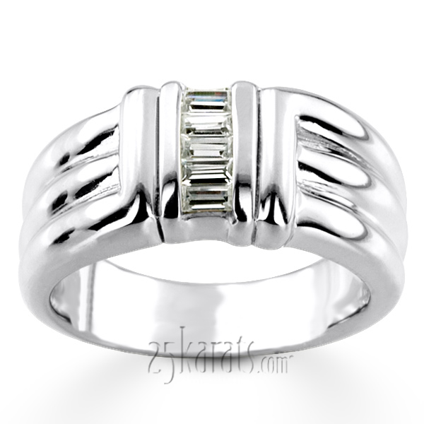 0.30 ct. t.w. Diamond Man Ring - view 4