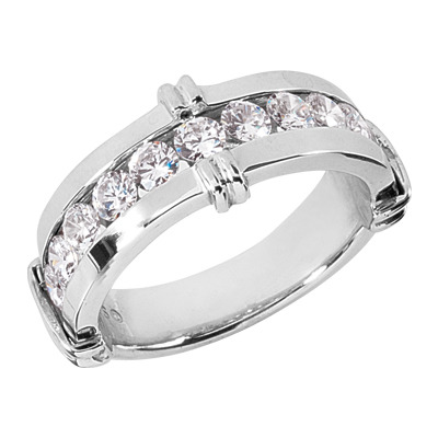 1.80 ct. Round Cut Diamond Men's Wedding Band