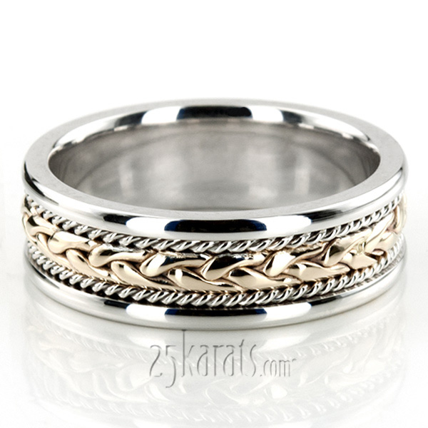 Braided Handmade Wedding Ring  - view 5