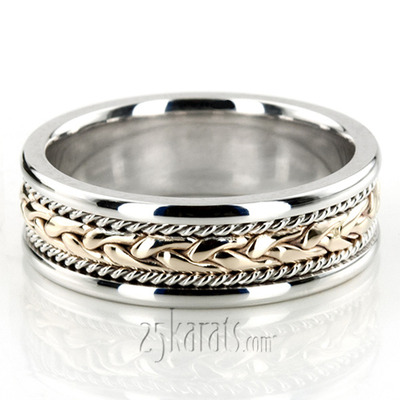 Braided Handmade Wedding Ring  - view 5 of 9