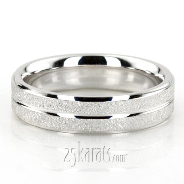 Stylish Carved Design Wedding Ring - view 5