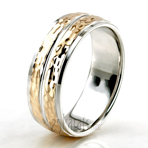 Fine Brush Finish Basic Designer Wedding Ring  - view 6