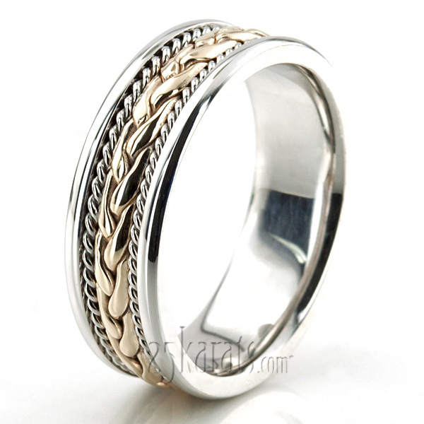 Braided Handmade Wedding Ring  - view 6