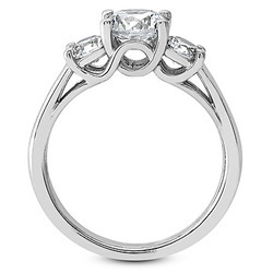 Contemporary Three-Stone engagement Ring (0.70ct) - view 2 of 3