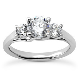 Contemporary Three-Stone engagement Ring (0.30ct)