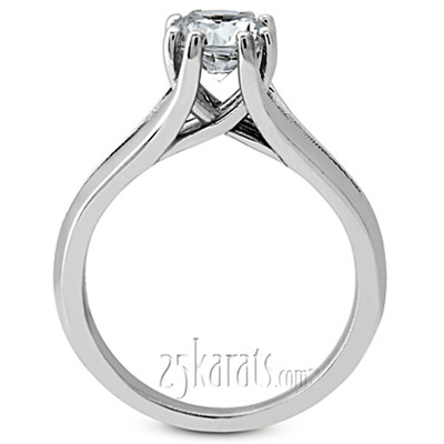 By-pass Prong Head Solitaire Engagement Ring (for 1.00ct) - view 3 of 3