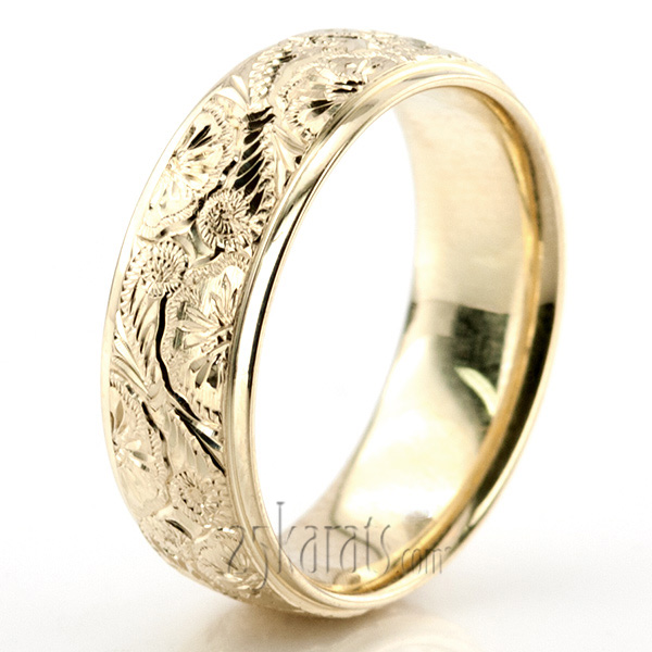 Trendy Floral Wedding Band - view 4