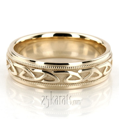 Classic Shiny Celtic Wedding Band  - view 5 of 5