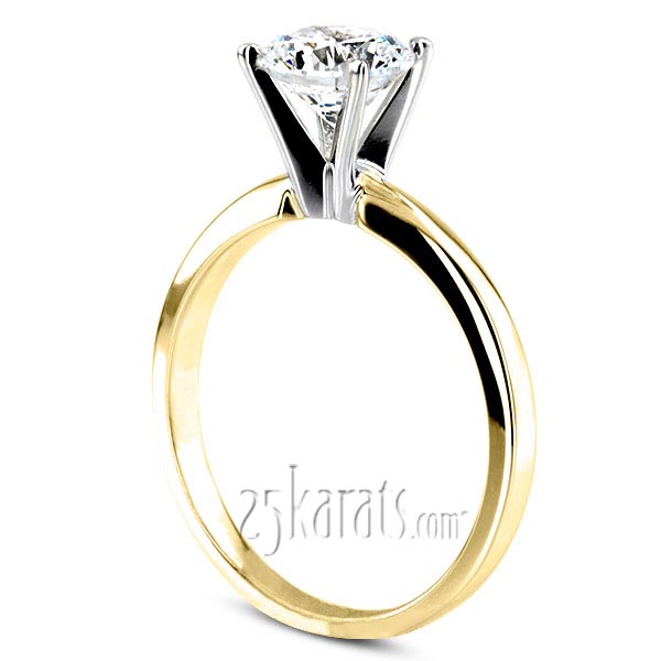 Round Diamond Classic Solitaire 14k Engagement Ring (1/4 ct. HI/I1,2) - view 4