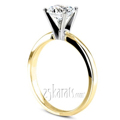 Round Diamond Classic Solitaire 14k Engagement Ring (1/4 ct. HI/I1,2) - view 4 of 6