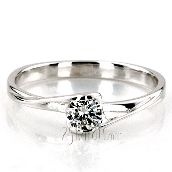 Solitaire Promise Ring (0.22ct.tw) - view 3