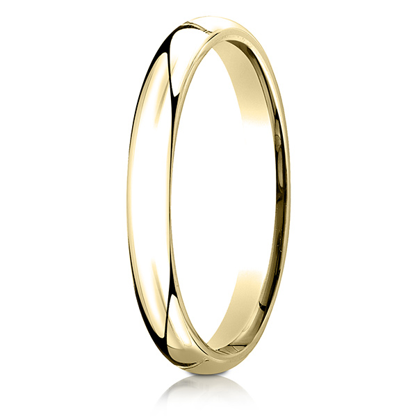 Benchmark Plain Dome Comfort Fit Wedding Band - view 3