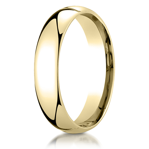 Benchmark Plain Dome Comfort Fit Wedding Band - view 7