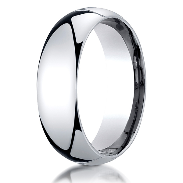 Benchmark Plain Dome Comfort Fit Wedding Band - view 9