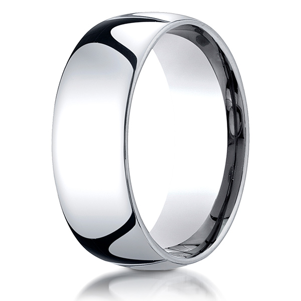 Benchmark Plain Dome Comfort Fit Wedding Band - view 11