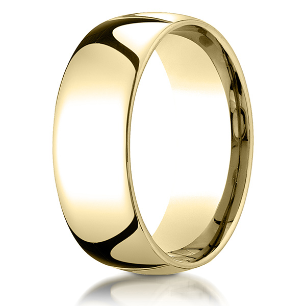 Benchmark Plain Dome Comfort Fit Wedding Band - view 12