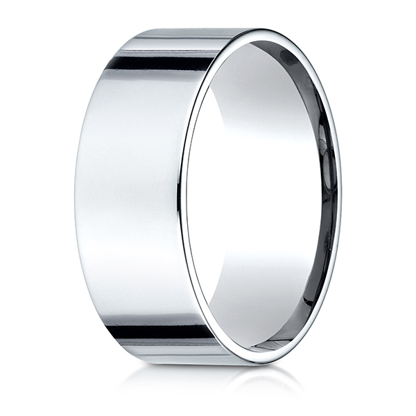 Benchmark Plain Flat Comfort Fit Wedding Band - view 5